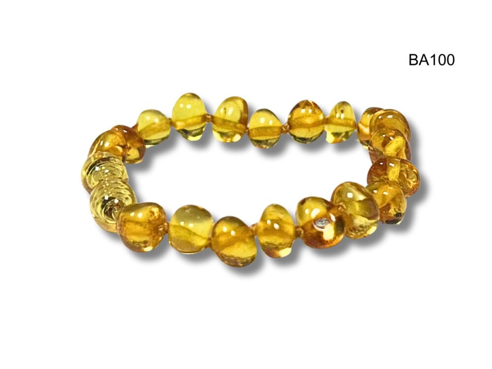 Bracelet ambre bébé baroque